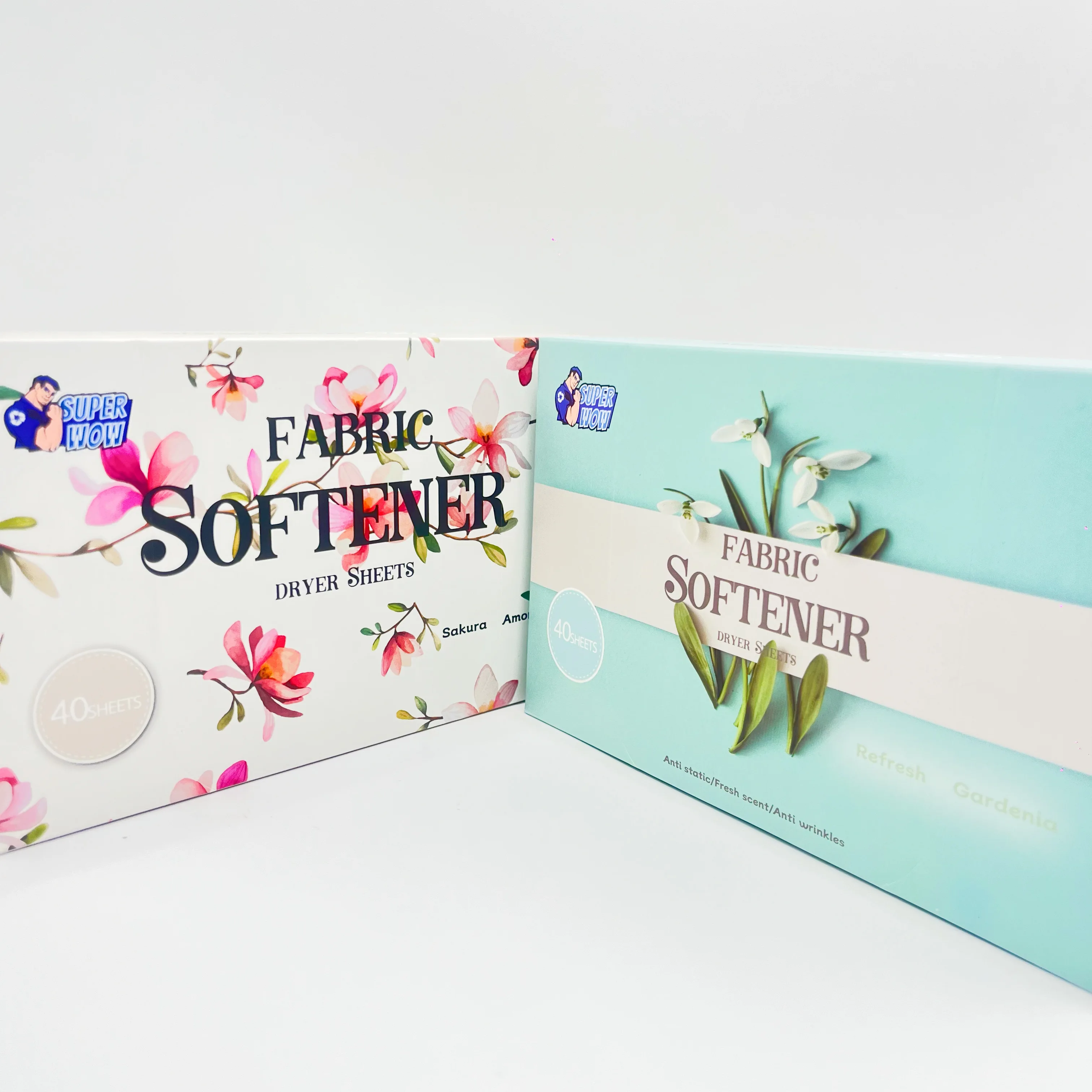 Eco Friendly Super Condensed Fabric Softener Sheets Custom Fragrance For Drying Machine