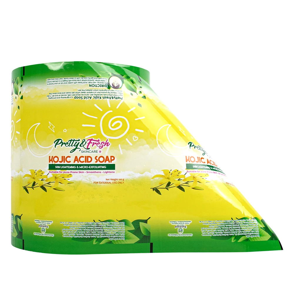 Anti Acid PET/PA/PE Cosmetic Cream Soap Travel Sample Packaging Sachet PET/VMPET/PE Laminated Aluminum Foil Shampoo Film Roll