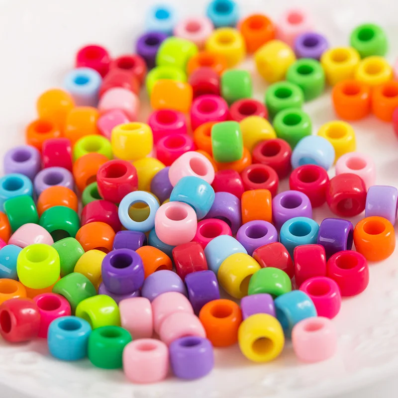 
9*6mm Pastel Pony Beads for DIY Craft Creative Projects 