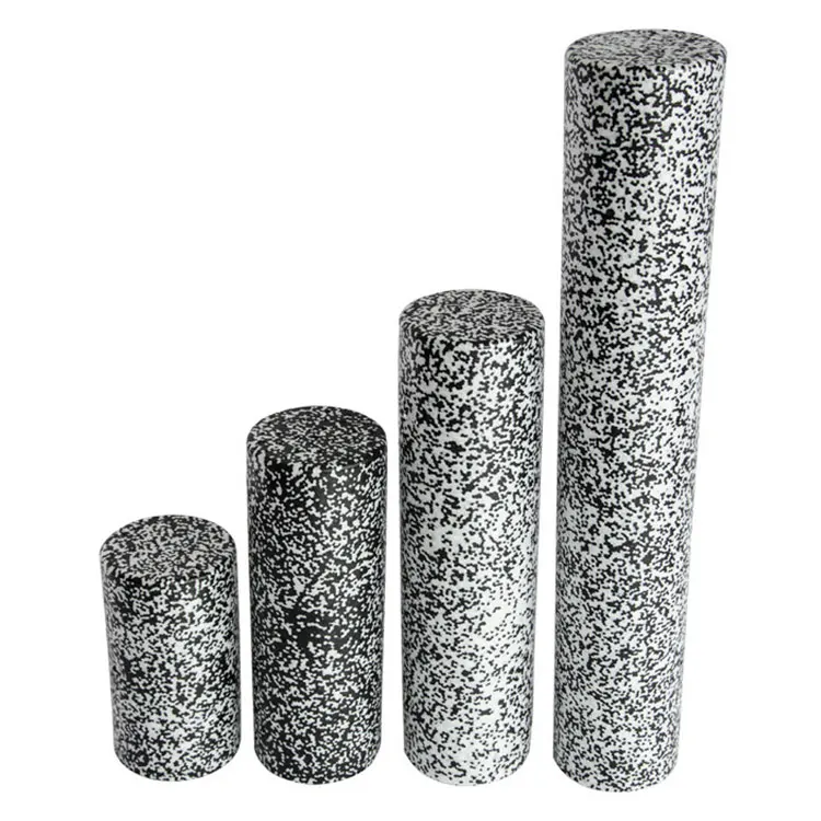 High Density EPP Body Muscle Massage Black and Speckled Colors Round Muscle Solid Extra Firm EPP Foam Roller for Gymnastic Yoga