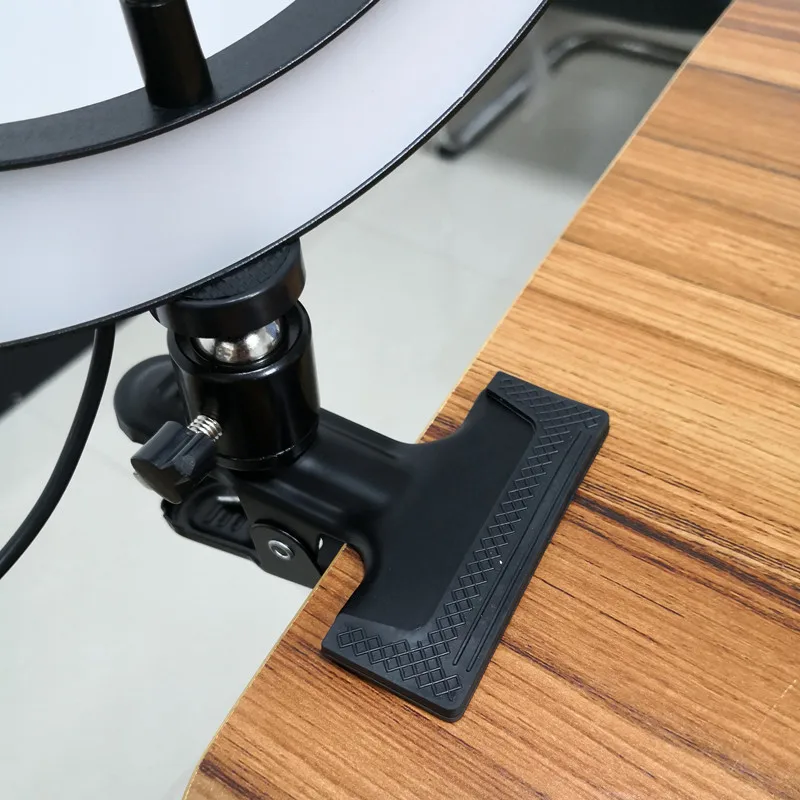 10inches Eye Protection Dimmable Tripod desktop live light for Dancing Flash and Live Stream Party with Alloy bottom shell
