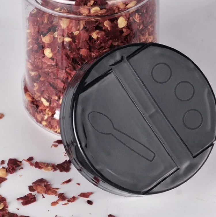 
Hot Sale 200ml Toothpick Cap Pet Plastic Salt Pepper Spice Jar 