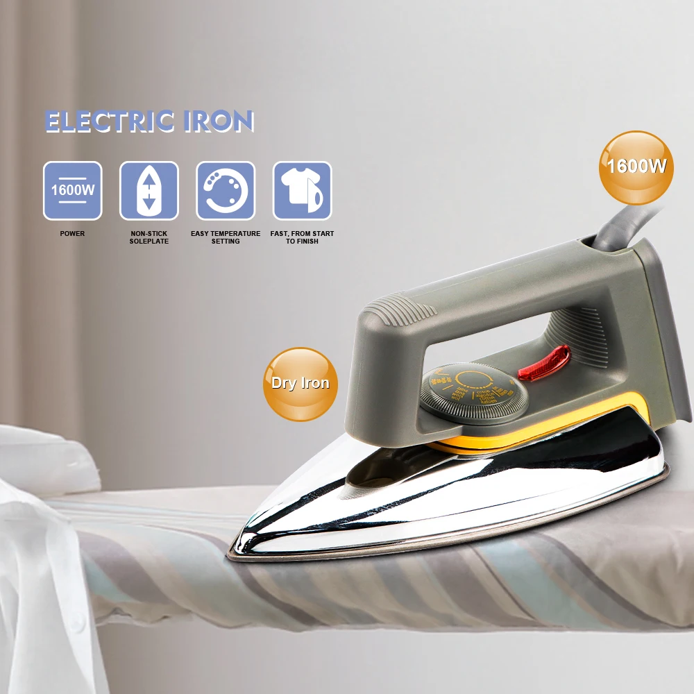 High Cost-effective China Cheap Dry Pressing Iron Electric Iron Dry Iron For Clothes