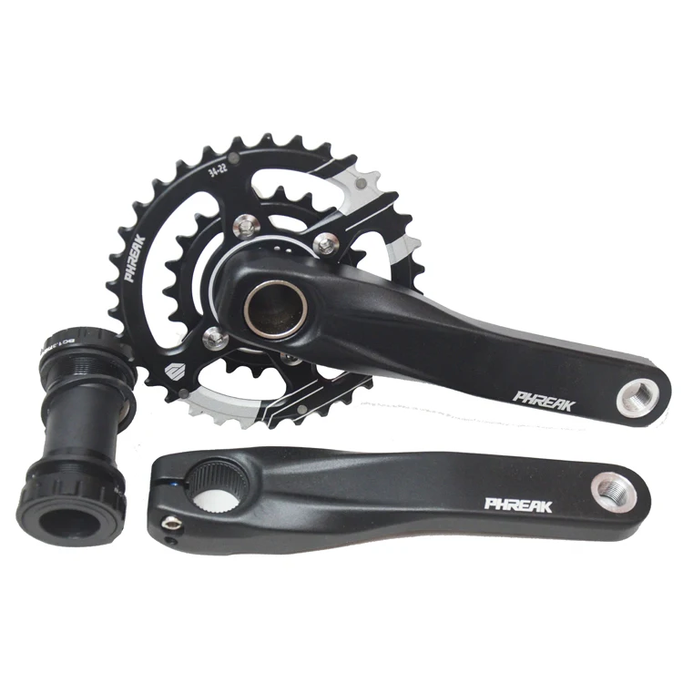 Phreak Bicycle Hollow Integrated Crank 170 MM Mountain Bike Cycle Aluminum Alloy Crank Tooth Disc Handle Crankset Bicycle