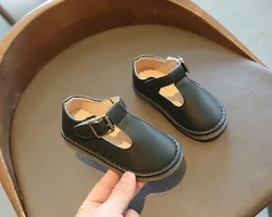 2022 Stylish Wholesale 1 Year Kids Heel White School Girls T Bar Shoes