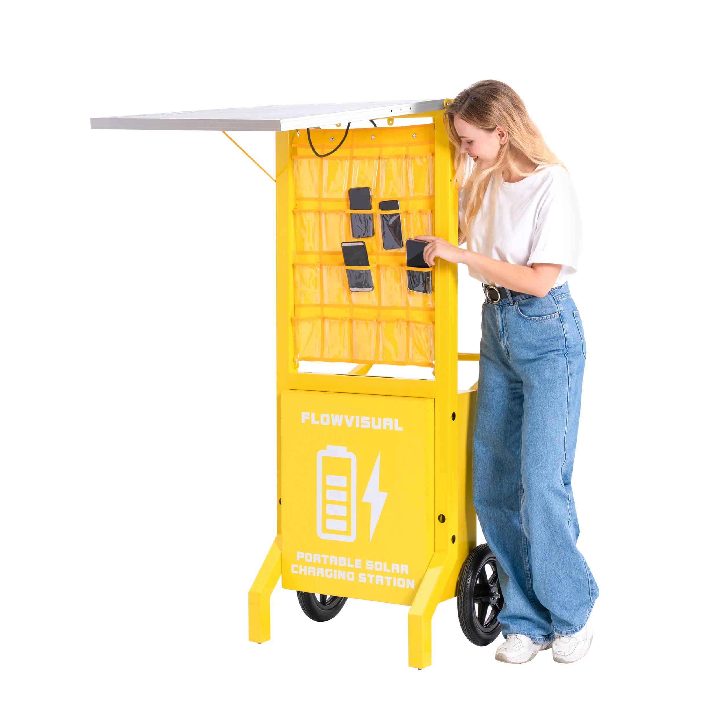 Зарядная Станция для мобильного телефона на солнечных батареях с ручной зарядкой