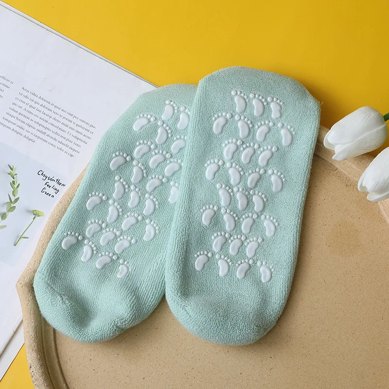 Foot Hand Spa Gel Socks Gel Gloves Soften Repairing Whiten Skin Silicone Moisturizing Treatment Gel Spa Socks And Gloves