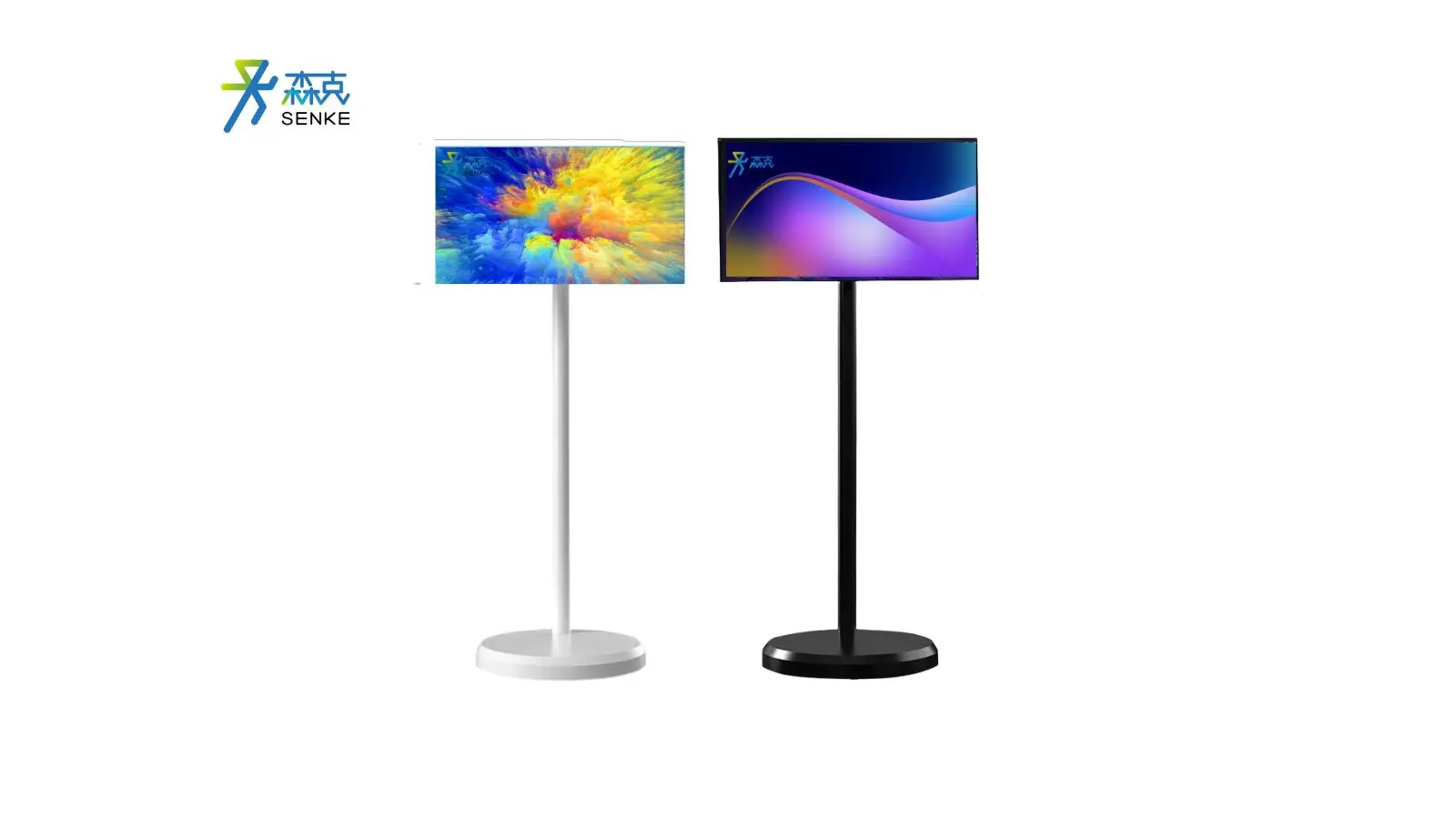 Portable Smart TV Screen  Touch Display IPS Stand Rotate Lifting Stand Wifi USB Smart Online Television TV