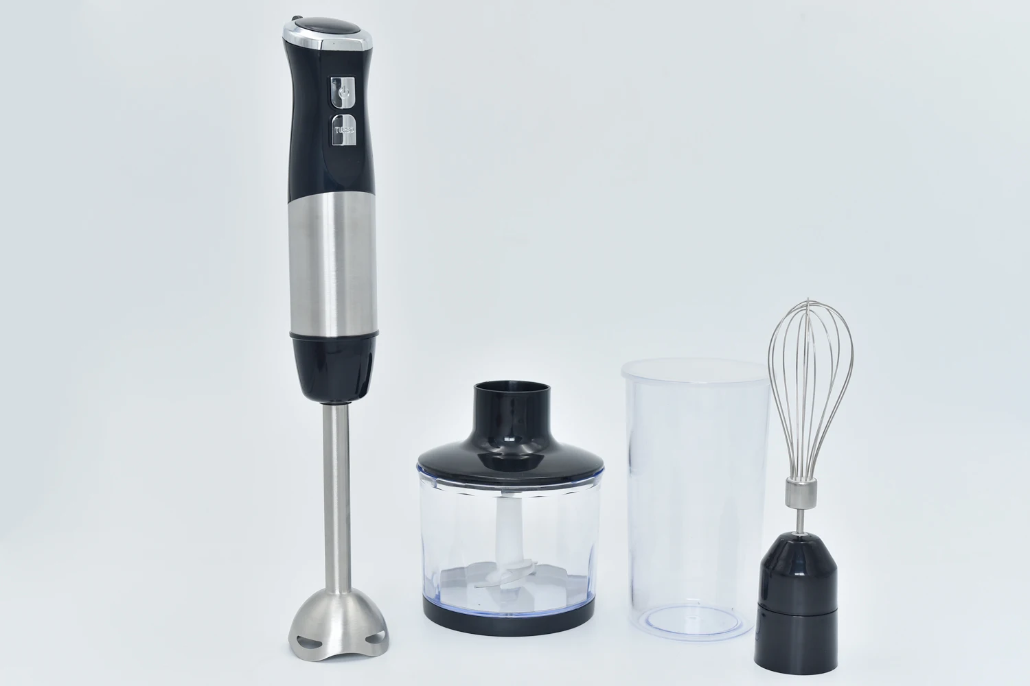 4-in-1 Immersion Blender Set (4PCS) with 2-Speed Mode & Stainless Steel Blade