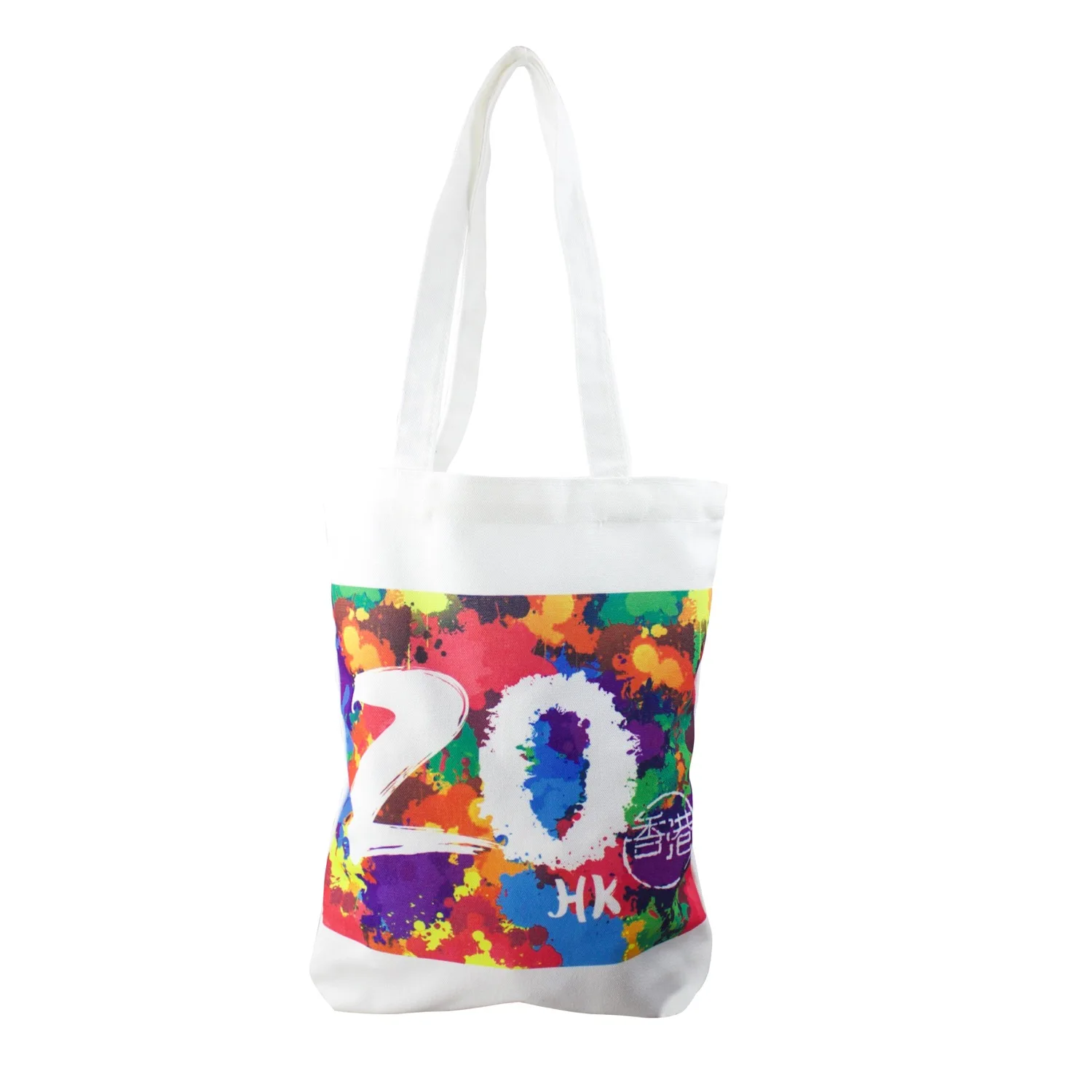 Chinese Factory Portable Shape Logo Digital Printed Cotton Canvas Tote Bags Printing Custom