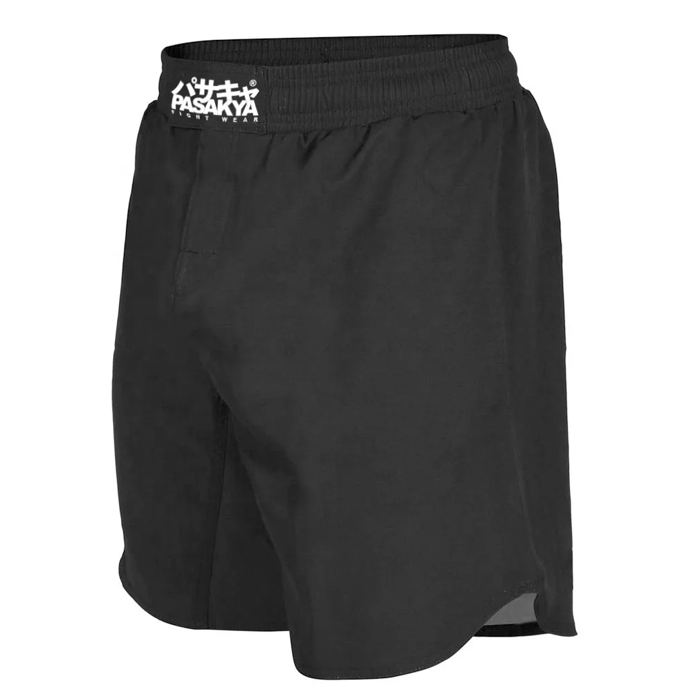 Pasakya Custom Logo Design Black Vale Tudo Jiu Jitsu Fight Short Boxing Grappling MMA Shorts