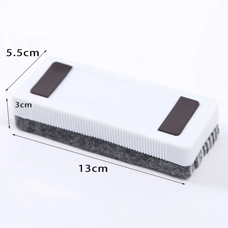 Simple White Color Whiteboard Eraser Magnetic Blackboard Eraser Felt Chalk Eraser