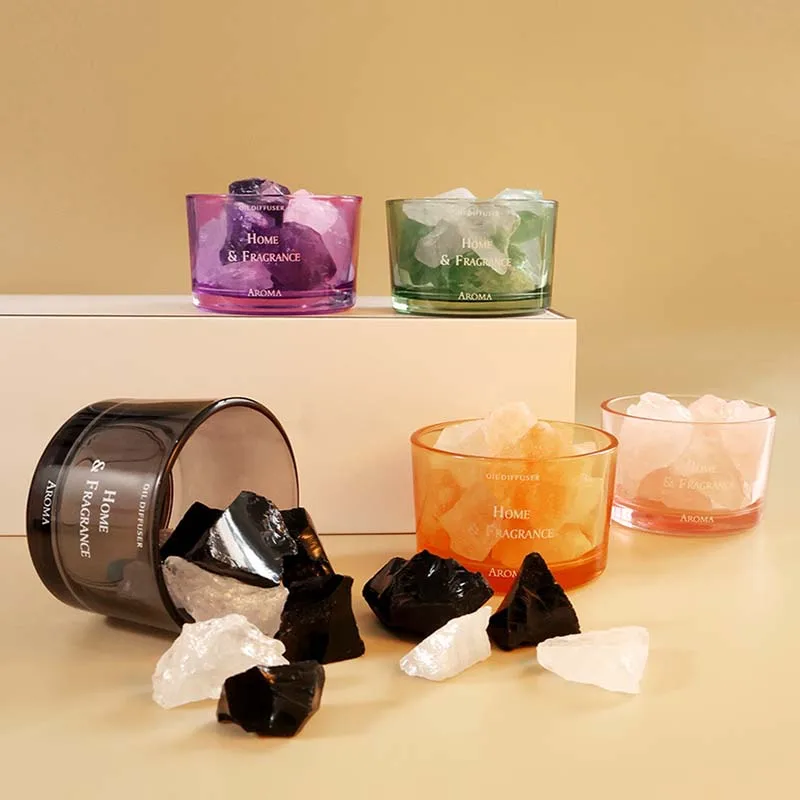 Colorful Glass Fragrance Stone Set Home Fragrance Diffuser Decorative Fragrance Stone
