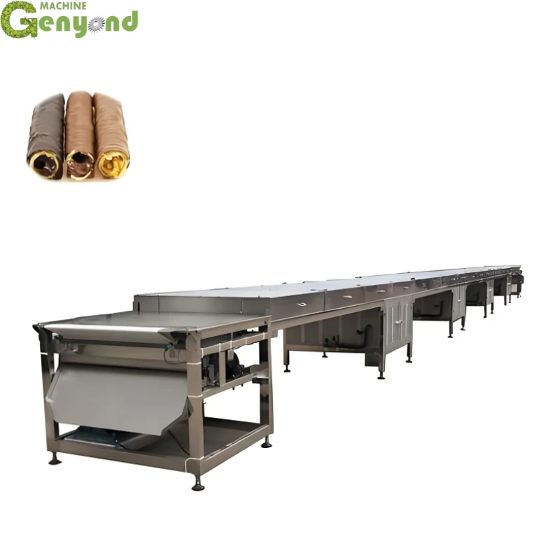 Shanghai Genyond Chocolate Panning Machine Coating Equipment Chocolate Small Enrober Cooling Tunnel