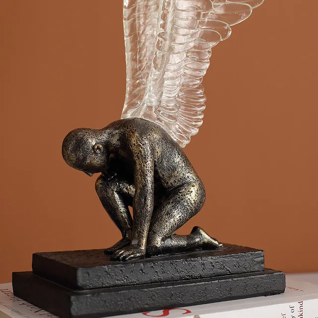 
Creative Angel simple modern living room TV cabinet porch cabinet shoe cabinet study decoration resin crafts ornaments 