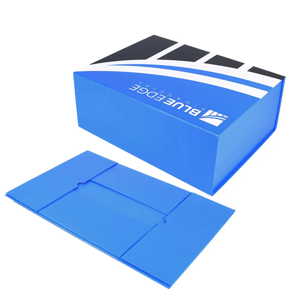 Custom Size Recyclable Cardboard Paper Hard Rigid Magnet Box Packaging Luxury Folding Magnetic Gift Box With Magnetic Lid