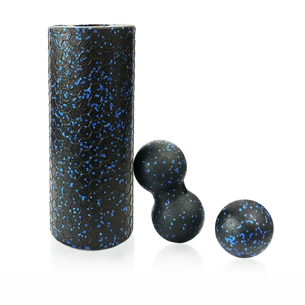 Snbo fitness exercise epp foam roller wholesale eco friendly 2 in 1 hollow back massage yoga foam roller set