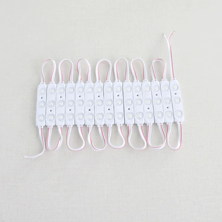 High Quality SMD DC12V 1.2W Injection White Led Modules 3led Chips For Light Advertising And Backlighting Box