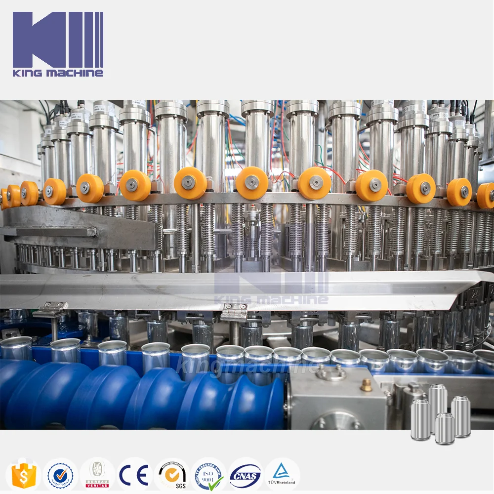 2023 New Tech 750ml 500ml Carbonated Can Filling Sealing Machine Carbonate
