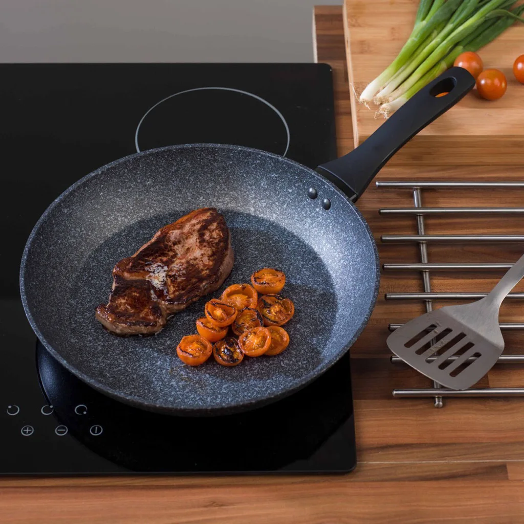 Non Stick Skillet Healthy Cooking Pans 3-Piece Nonstick Cookware Sets 8, 9.5, and 11 Inch