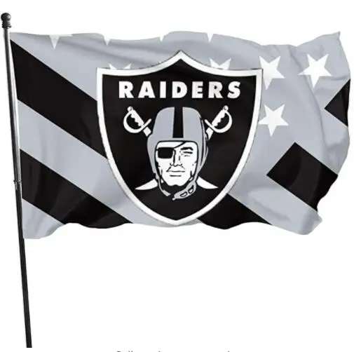 Hot Sale Top Quality NFL Team Good Price Double Side Printing Oakland Raiders Flag