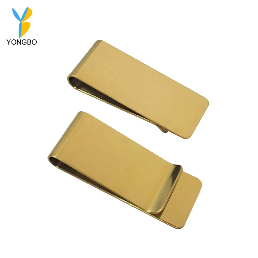 Popular Design  Money Clip Custom Hardware Metal Blank Clip with Black Box