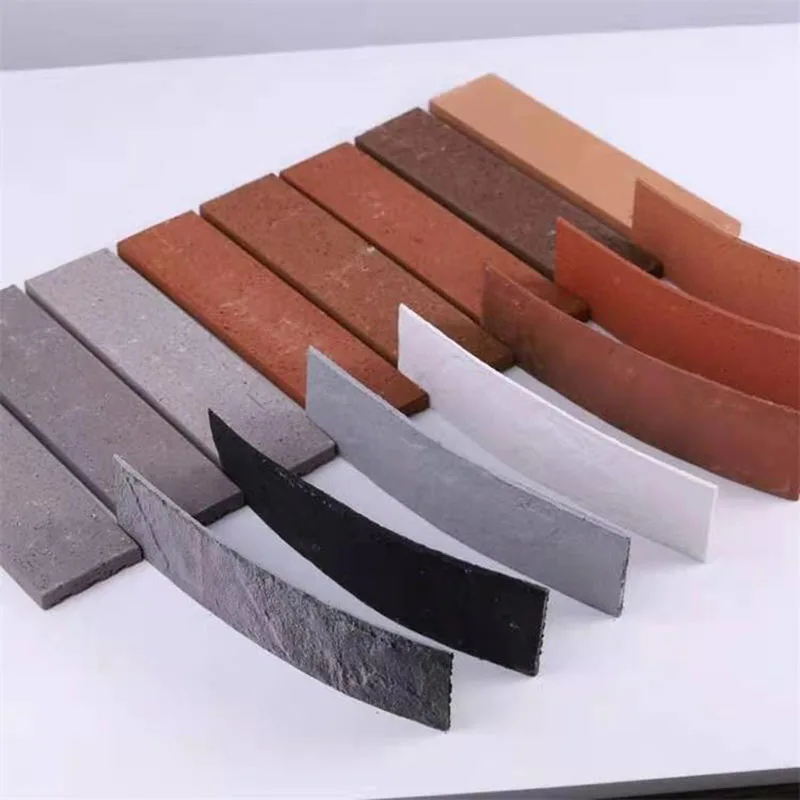 Modern textured faux stone wall tile mcm flexible outside bricks muretto stone cladding