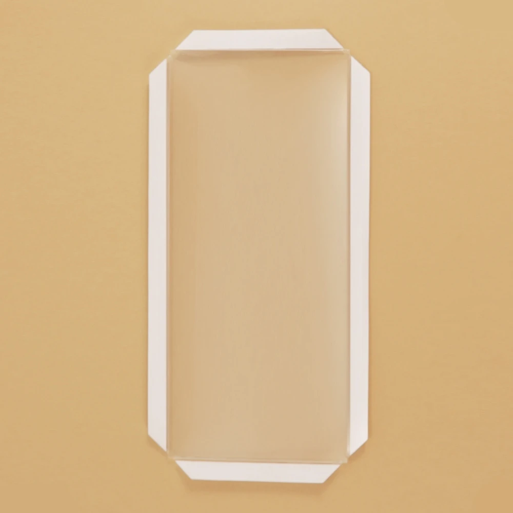 full front shaker pouches clear pet acetate sheet shaker cover for crafts and flat shaker card