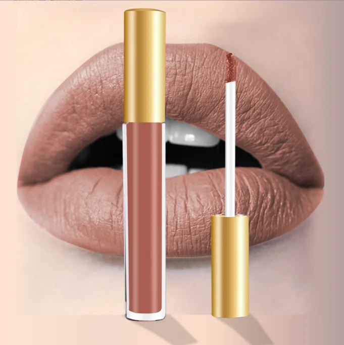 Водостойкий глянцевый блеск для губ от частного бренда, блеск для губ, веганский Матовый жидкий блеск для губ