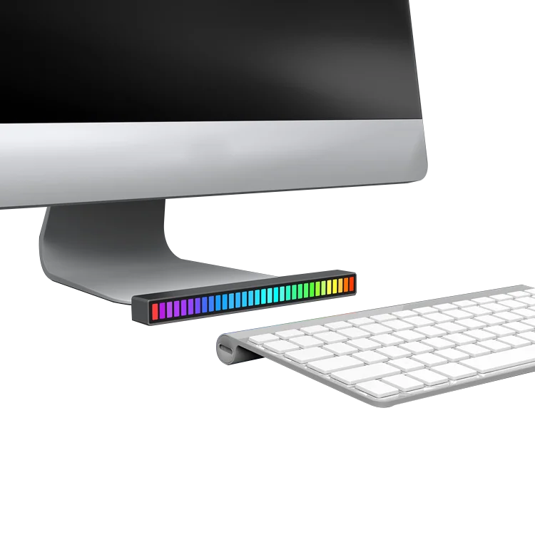 16 32 бит RGB светодиодная подсветка управление звуком звукосниматель ритм Голосовая активация Ритм свет для
