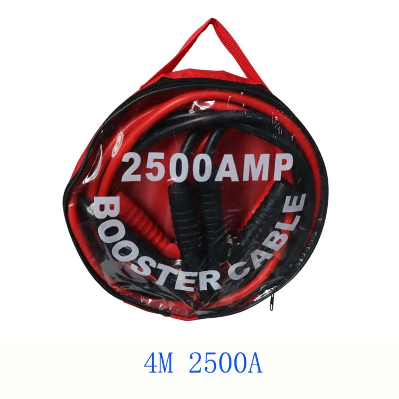 Battery clip cable alligator clip pure copper wire booster cable 4M 2500A battery clamps clips