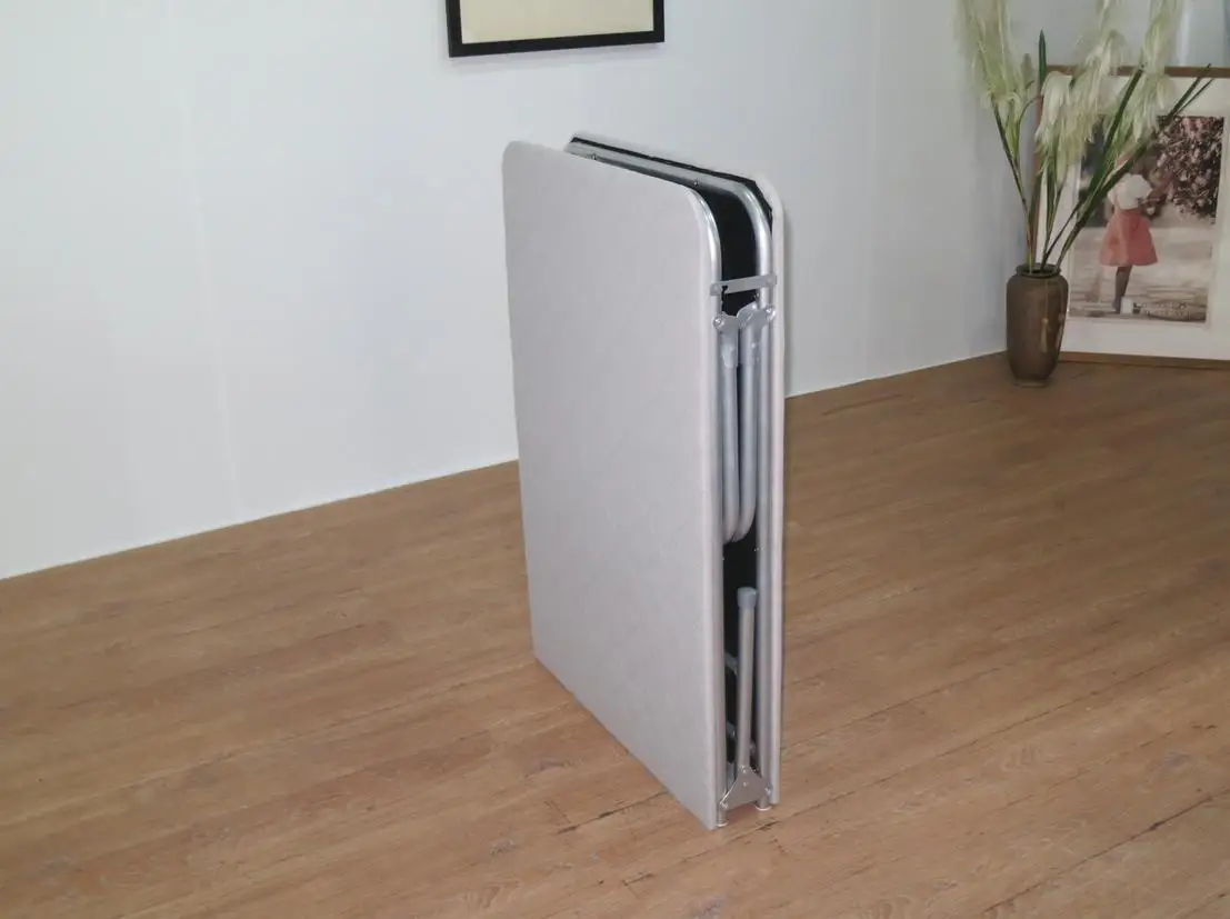 Space Saving Simple Camp Bed  Metal and Thickness Wood Board Bed Sheet Folding Bed  for Home/ Hostel/Apartment/Hospital