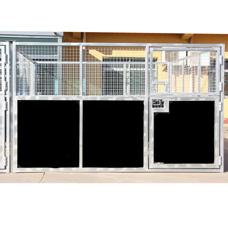 galvanized metal tube and mesh horse stable horse house and horse barn