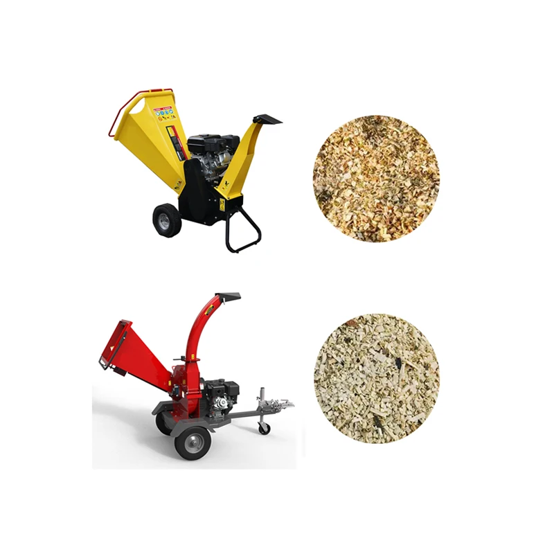 Mobile Gasoline Garden Branch Crusher Shredder Wood Tree Branch Cutting Machine New Mini Wood Shredder Tree Branch Chipper