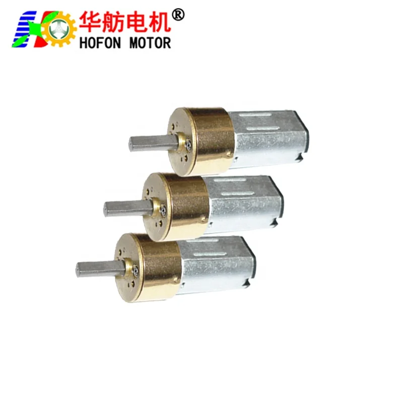 Hofon factory price 14mm GM14-N30VA DC 3v 4.5v 5v 6v 7.4v 9v 12v electric mini high torque permanent magnet 12 volt geared motor