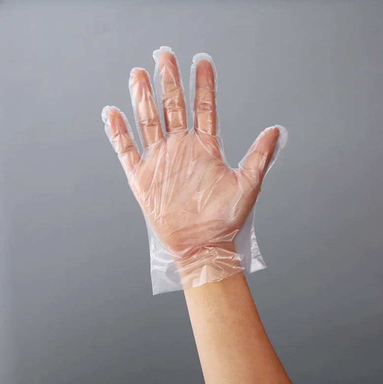 Одноразовые пластиковые CPE LDPE перчатки бытовые