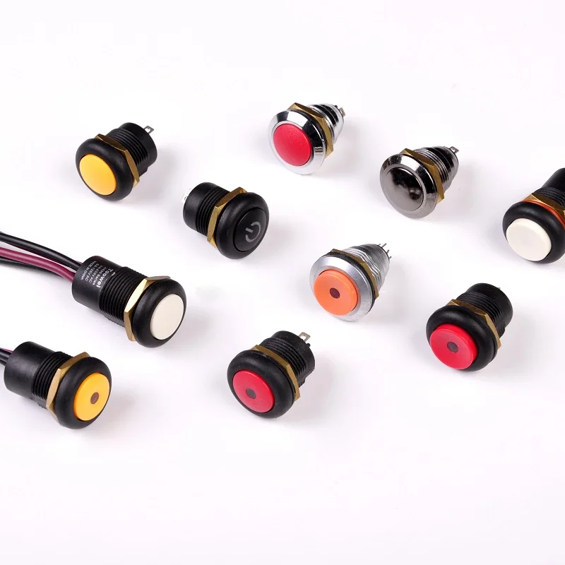 3a spst soldering terminal on-off latching push button switch waterproof ip67