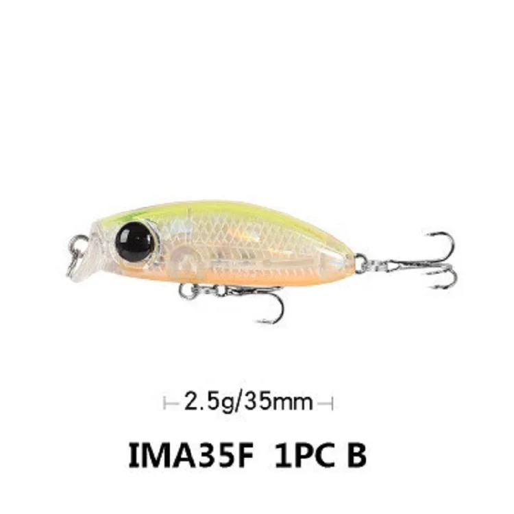 Top Seller Slow Sinking Mini Minnow bait 35mm 2.5g Trout bait Wobblers Perch Pike Fishing Baits