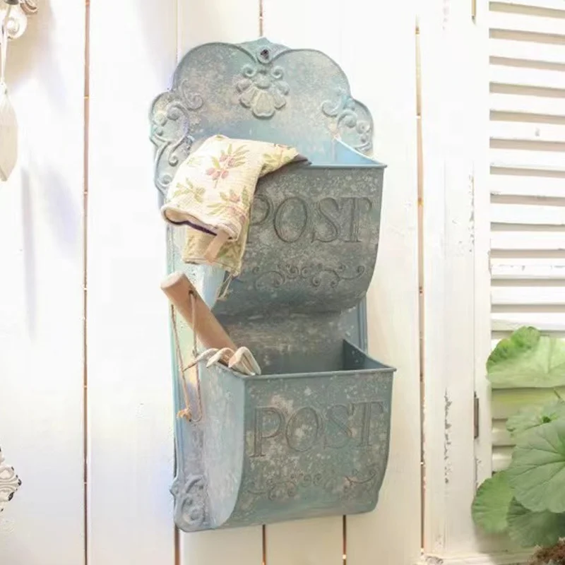 apartment letterbox metal custom color modern design post office mailboxes  wall mounted metal retro mailbox