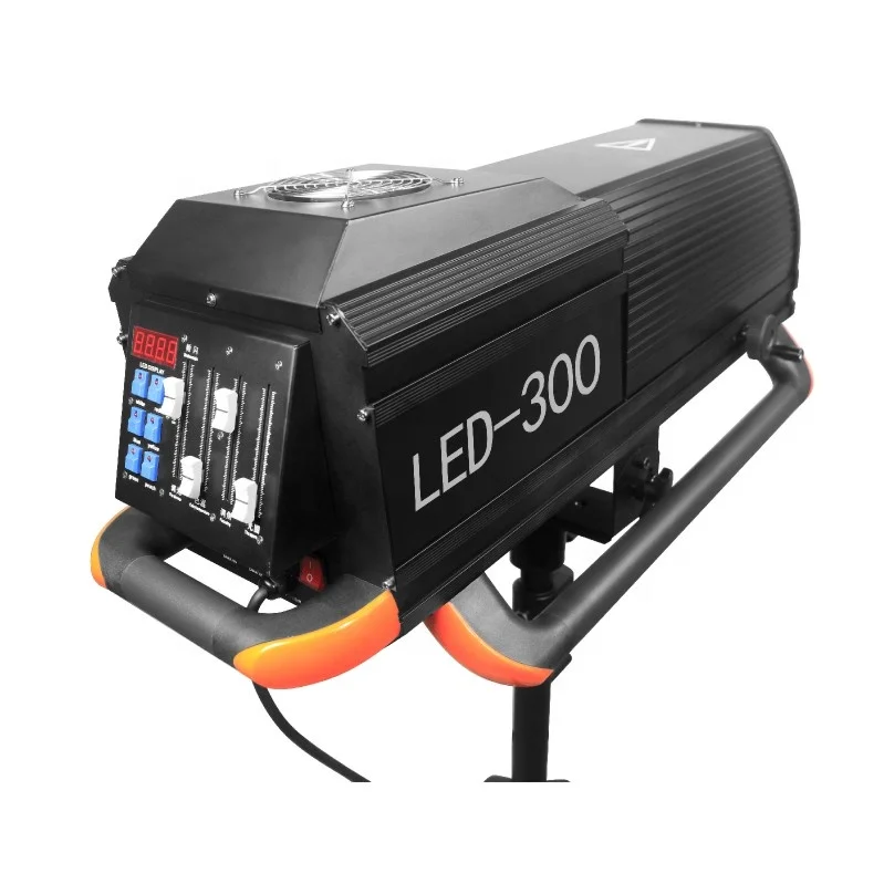 Factory Production 350w Colorful LED Stage Theater Wedding Follow Spot Light DMX