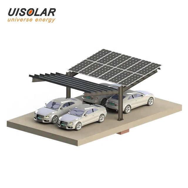 UISOLAR высокое качество pv carport Q235B горячеоцинкованная сталь Солнечный навес алюминиевая конструкция навеса для автомобиля Парковка