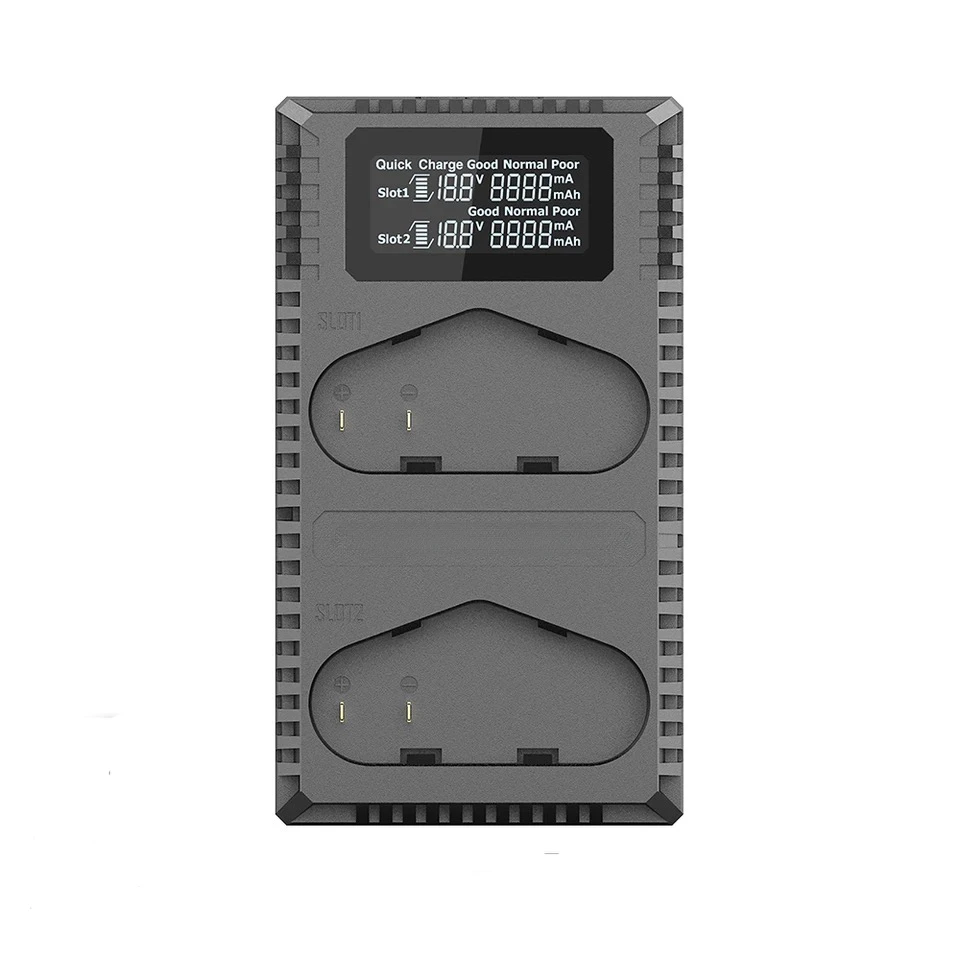 Huiyuan UCN4 Pro Dual Slot USB QC LP-E4 LP-E4N LP-E19 Charger For Canon DSLR EOS 1D 1DX 1DS SLR Camera Battery