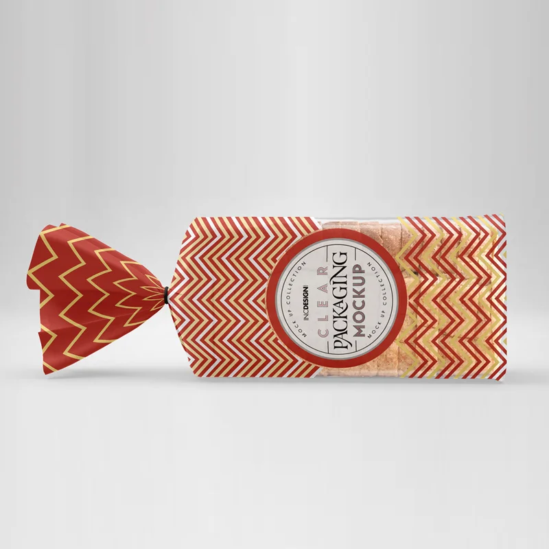 Custom Side Gusset Design Plastic Bread Bread Bag Food Cellophane Packaging Storage Bread Sandwich Baguette Bag