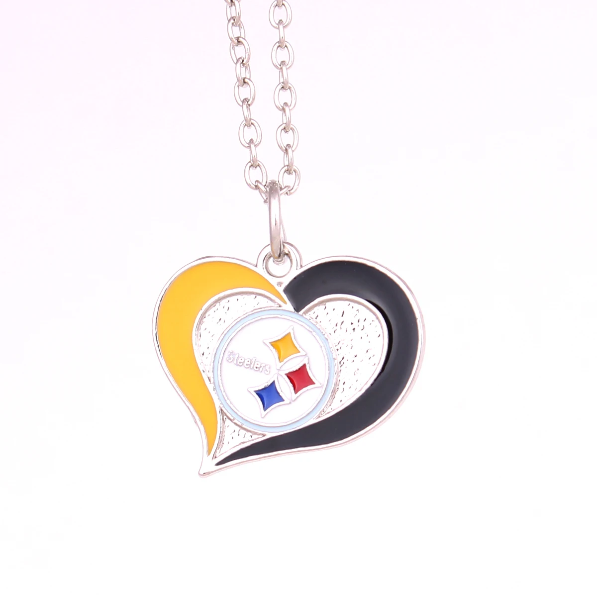Alloy Heart-shaped Super Sport Charms Team Mixed Design American Football Charms Necklace