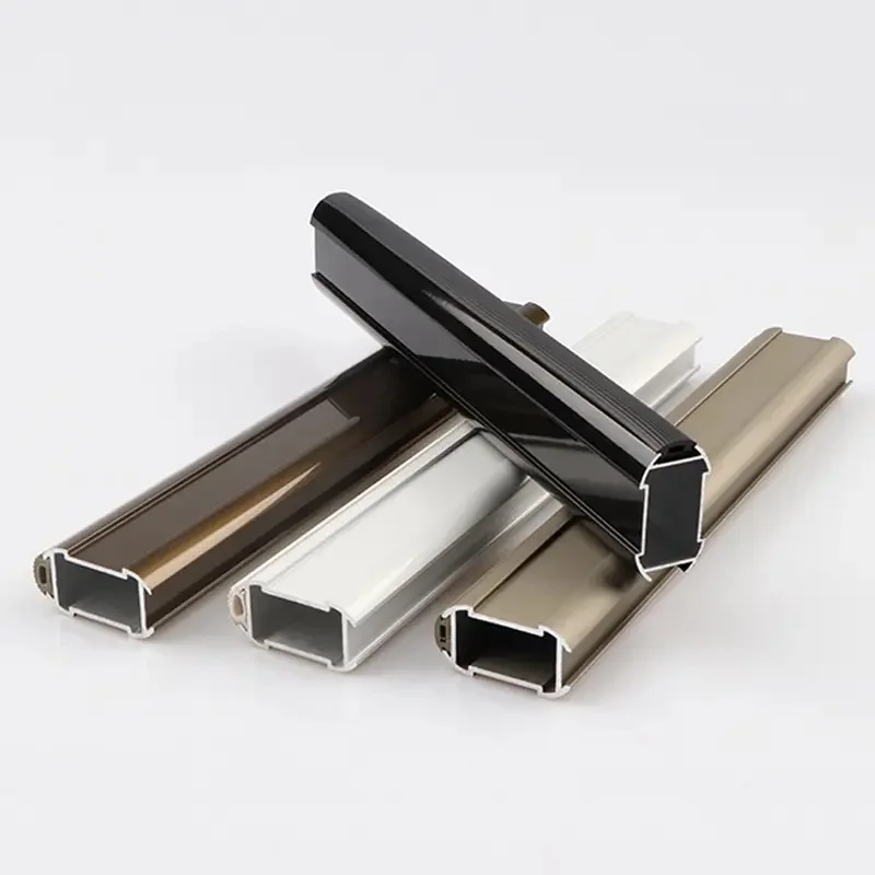 18*35mm Aluminum wardrobe clothes hanging tube rail railing furniture cloakroom fittings Hanger