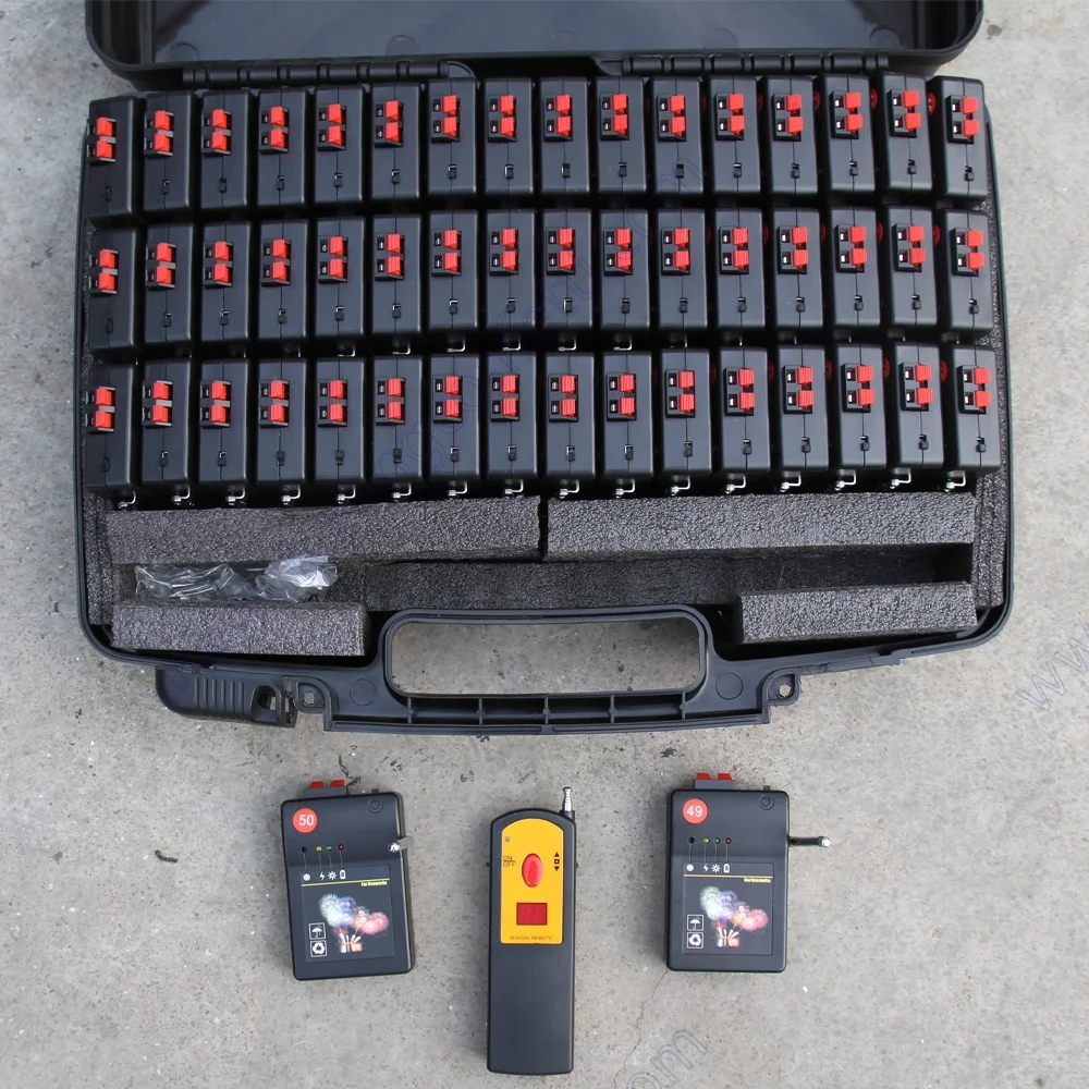 50 Cues Position Pyro Liuyang Remote Control Pyrotechnic Electric Controller Fire Ignition Cold Wireless Fireworks Firing System