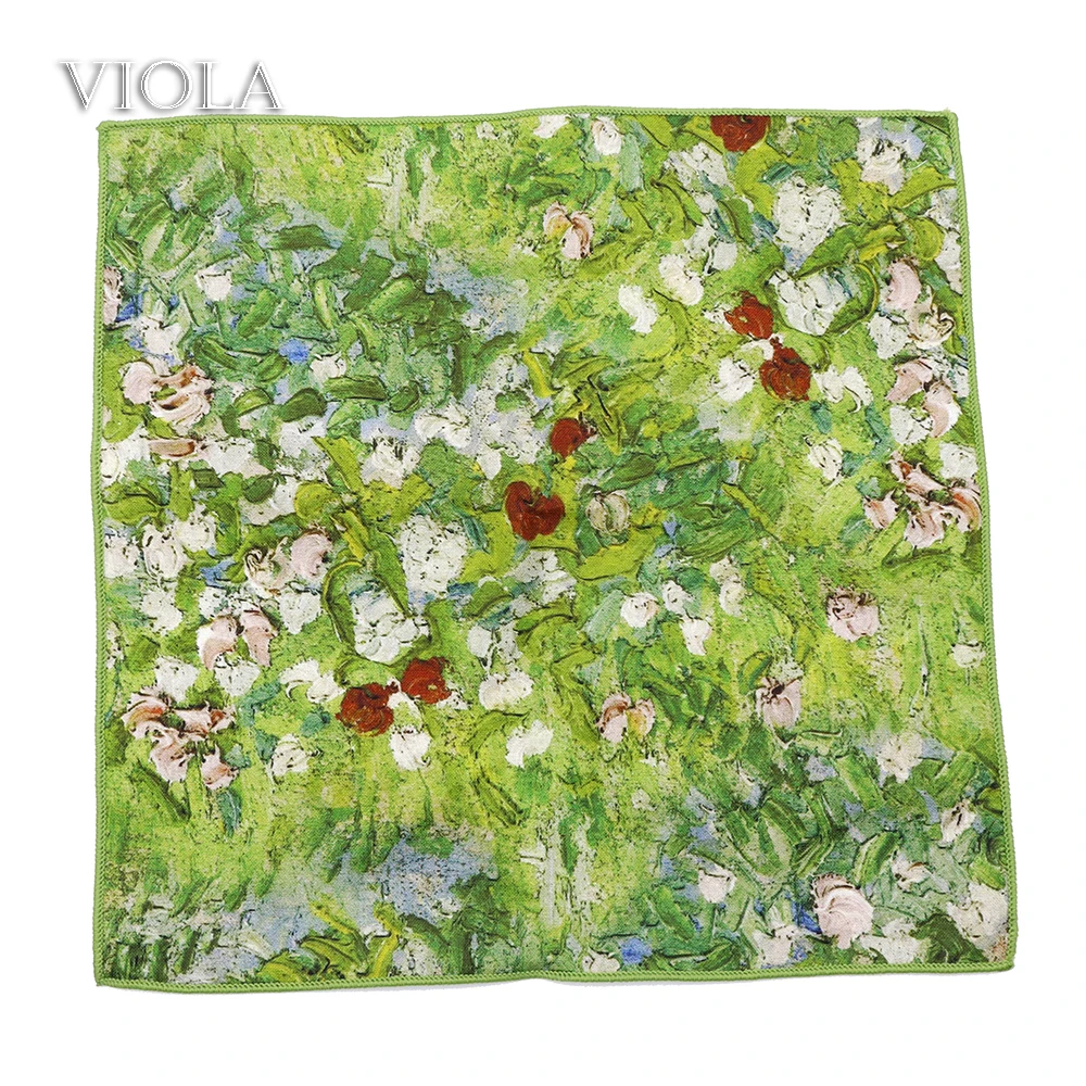 Customize Hankie 23cm 100% Cotton Plenty Patterns Quality Men Wedding Casual Party Tie Matching Pocket Square Gift Accessory