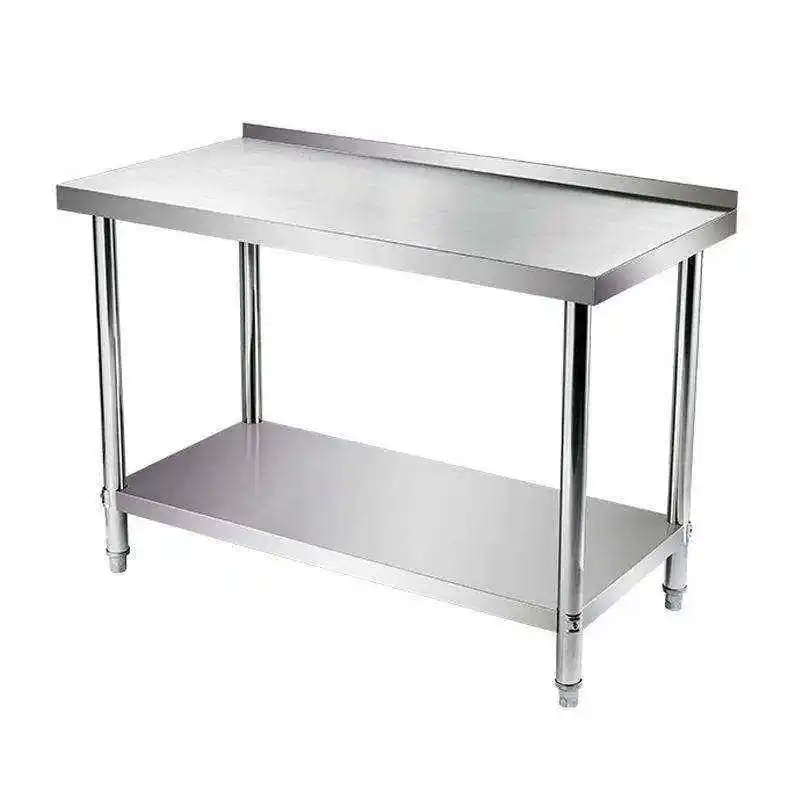 Other Hotel & Restaurant Supplies Commercial Stainless Steel Prep Table Inox Working Table Kitchen Work Table with Under Shelf