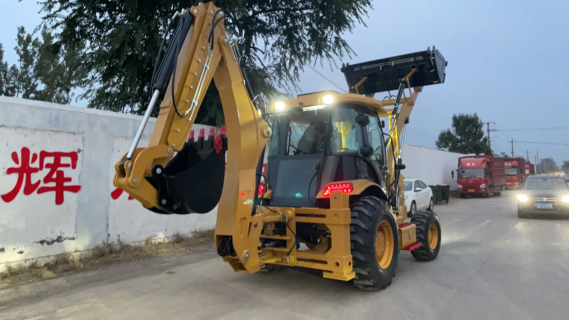 Free shipping cheap on stock hot sale Backhoe 4X4 Wheel Loader JCB-3XC hydraulic cylinder wheel backhoe excavators and loaders