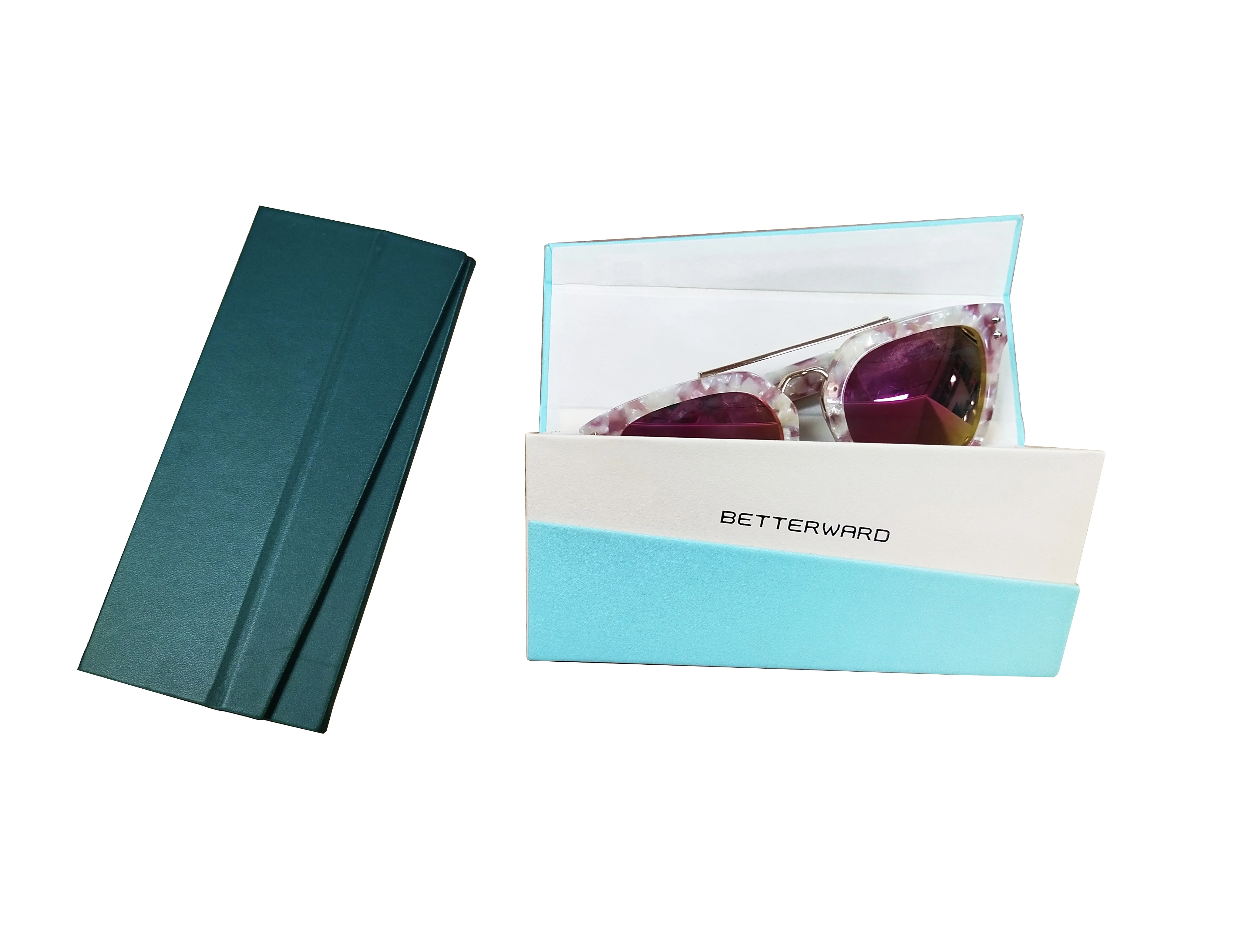 Hot Selling Custom Logo Sunglass Case Folding Glasses Case Eye Wear Packaging Box